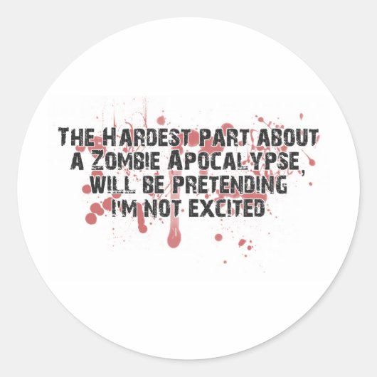 ZombieVerse Ronde Sticker (Voorkant)