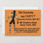 Zombody Say Party Kaart (Voorkant)