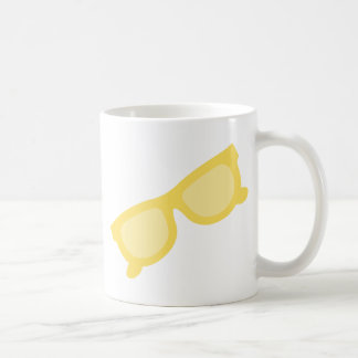 Zombril gele hipster bril koffiemok