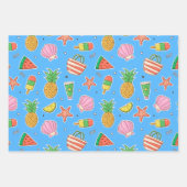 Zomedagen met elk opvulpapier inpakpapier vel (Voorkant)