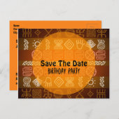 Zomer 17e verjaardag Red de datum Aankondigingskaart (Voorkant / Achterkant)