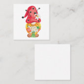 zomer 1 vierkante visitekaartje (Voorkant / Achterkant)