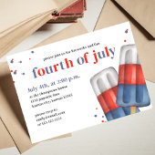 Zomer 4 juli Popsicles Custom Kaart