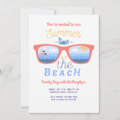 Zomer aan het Strand Uitnodiging (Voorkant)