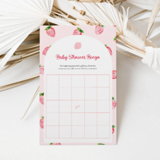 Zomer Aardbei Baby Bingo Baby Shower Spel