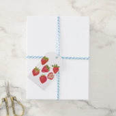 Zomer aardbei cadeaulabel (Met Touw)