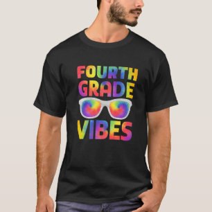 Zomer Afstuderen Vakantie Tie Dye Vierde Grade VI T-shirt