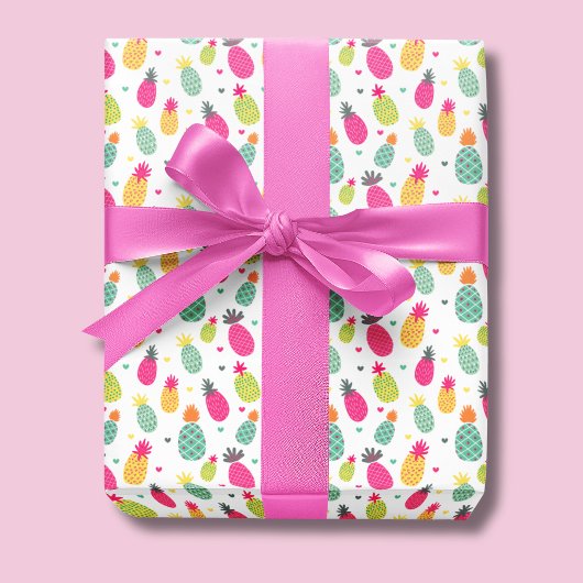 Zomer Ananas Patroon Cadeaupapier