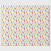 Zomer Ananas Patroon Cadeaupapier (Vlak)