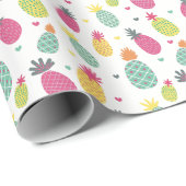 Zomer Ananas Patroon Cadeaupapier (Rol Hoek)