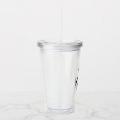 Zomer Ananas Watergekleurde Faux Folie Top Acryl Drinkbeker (Rechts)