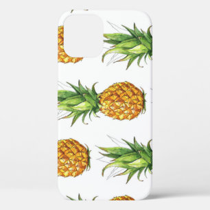 Zomer ananaspatroon, naadloos ontwerp. iPhone 12 hoesje