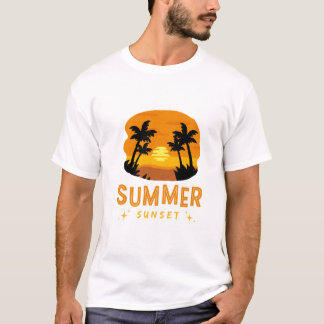 Zomer Avondzon Grafische T-shirt