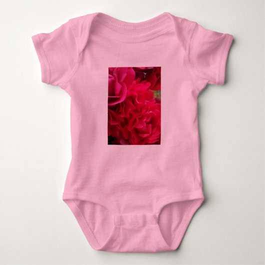 Zomer Baby Roos Flower Romper (Voorkant)
