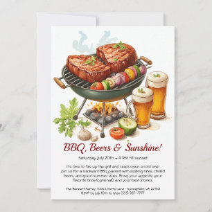 Zomer BBQ & Bierfeest Uitnodiging – Tuinbarbecue