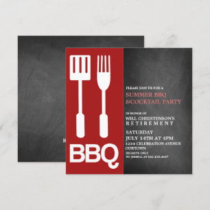 Zomer BBQ-feestuitnodigingen Kaart