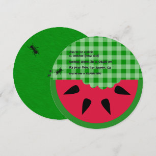 Zomer BBQ Picknick Verjaardagsfeest Aanpasbaar Kaart