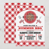 Zomer BBQ-uitnodiging Kaart (Voorkant / Achterkant)