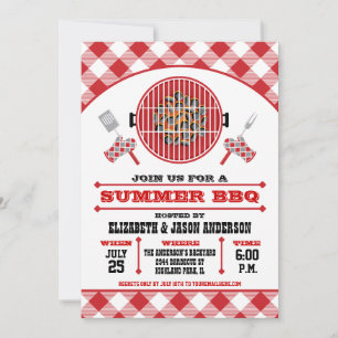 Zomer BBQ-uitnodiging Kaart