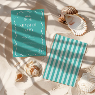 Zomer Beach Baby Shower Kaart
