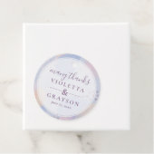 Zomer Blauw Abstracte Kunst Bedankjes Labels (In situ)