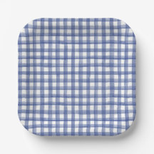 Zomer Blauw Gingham, Geruit 4 juli