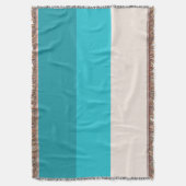 Zomer Blauw Strand Vibe Horizontale Streep Deken (Voorkant Verticaal)