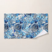 Zomer Blauwe Waratah Bloemen Bad Handdoek (Handdoek)