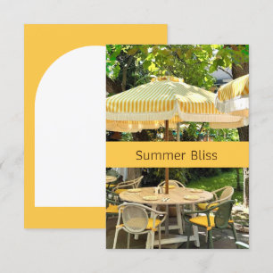 Zomer Bliss Zonnepark Café Ansichtkaart Kaart