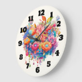 Zomer Bloem Boeket Whimsical Boho Grote Klok (Hoek)