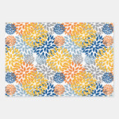 Zomer Bloemen Abstracte Heldere Kleuren Patroon Inpakpapier Vel (Voorkant 3)