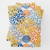 Zomer Bloemen Abstracte Heldere Kleuren Patroon Inpakpapier Vel (In situ)