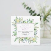 Zomer Bloemen Bloemen Huwelijksuitnodiging Kaart (Staand voorkant)