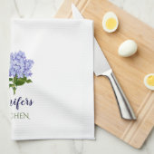 Zomer Bloemen Hydrangea Keukenhanddoek (Quarter Fold)