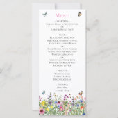 Zomer Bloemen Menu (Voorkant)