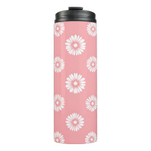 Zomer Bloemen Tumbler – 16oz Roestvrij staal Thermosbeker