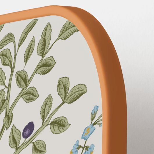 Zomer Bloemen Wildbloemen en Kruiden Pickleball Paddle (Links Detail)