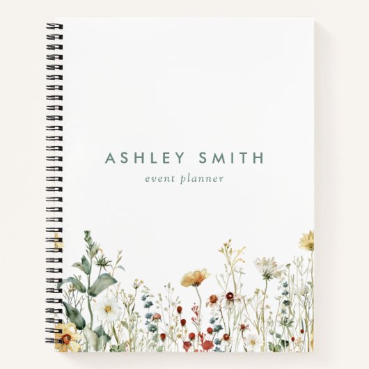 Zomer Bloemenveld Notitieboek (Voorkant)