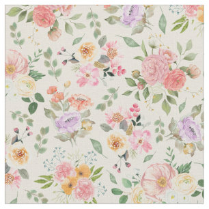 Zomer Boho Bloemen op Bord Geel Stof