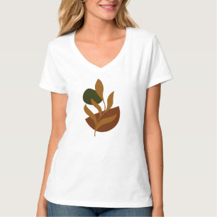 Zomer Boho Minimalistische Stijl Vrouwen T-shirt