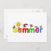 zomer briefkaart (Voorkant / Achterkant)