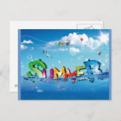 zomer briefkaart (Voorkant / Achterkant)