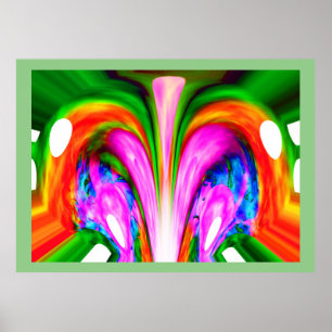 Zomer burst kunst poster