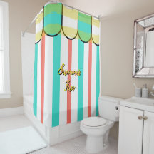 Zomer Cabana Turquoise Koraal Gele Strepen