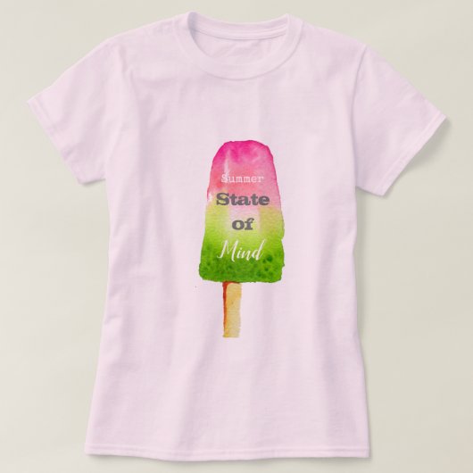 Zomer citaat ijsbes sorbet schattig eten kunst t-shirt (Design voorkant)