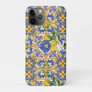 Zomer, citrus, Siciliaans, Mediterrane stijl, citr iPhone 11 Pro Hoesje