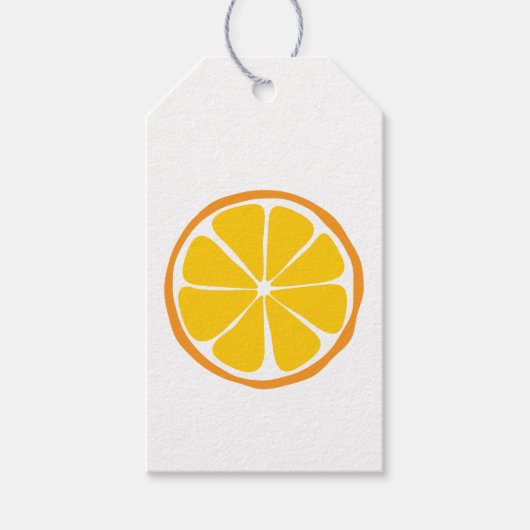 Zomer Citrus Sinaasappel Cadeau Labels Cadeaulabel