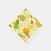 Zomer citrusvruchten Papier servetten (Hoek)