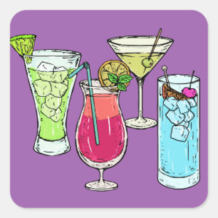 Zomer Cocktails stickers