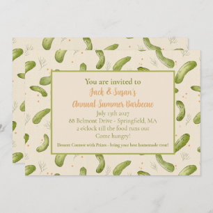 Zomer Cookout Barbecue uitnodiging